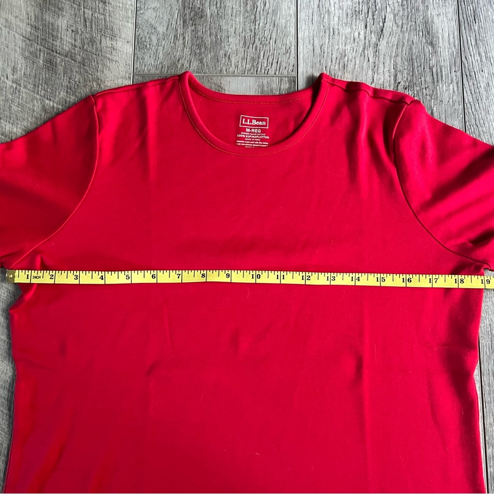 L.L. Bean Red Short Sleeve Tee - Picture 6 of 9